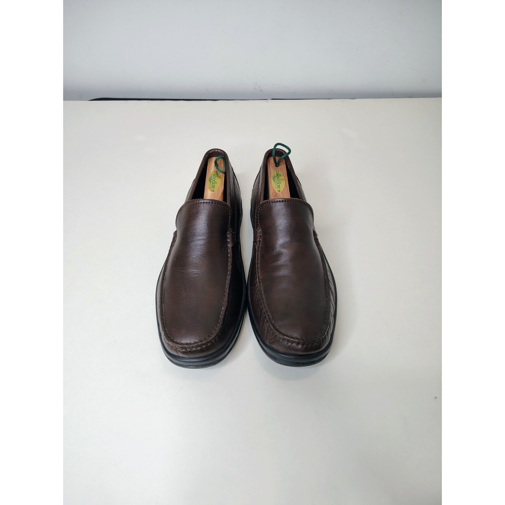 Ecco Loafers Mens SZ EU 43 US 9-9.5 Brown S-Lite Moc Leather Comfort Casual Shoe